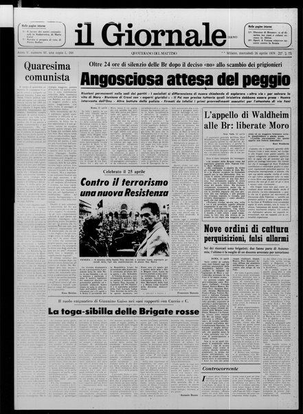 Il giornale nuovo : quotidiano del mattino